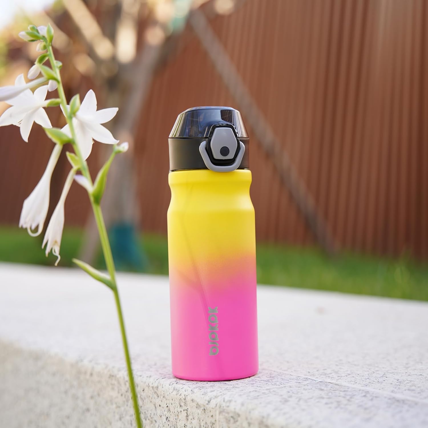 BJPKPK Stainless Steel Insulated Water Bottle With Straw Lid 18oz Reusable Metal Thermos Bottles Keep Cold And Hot In Green